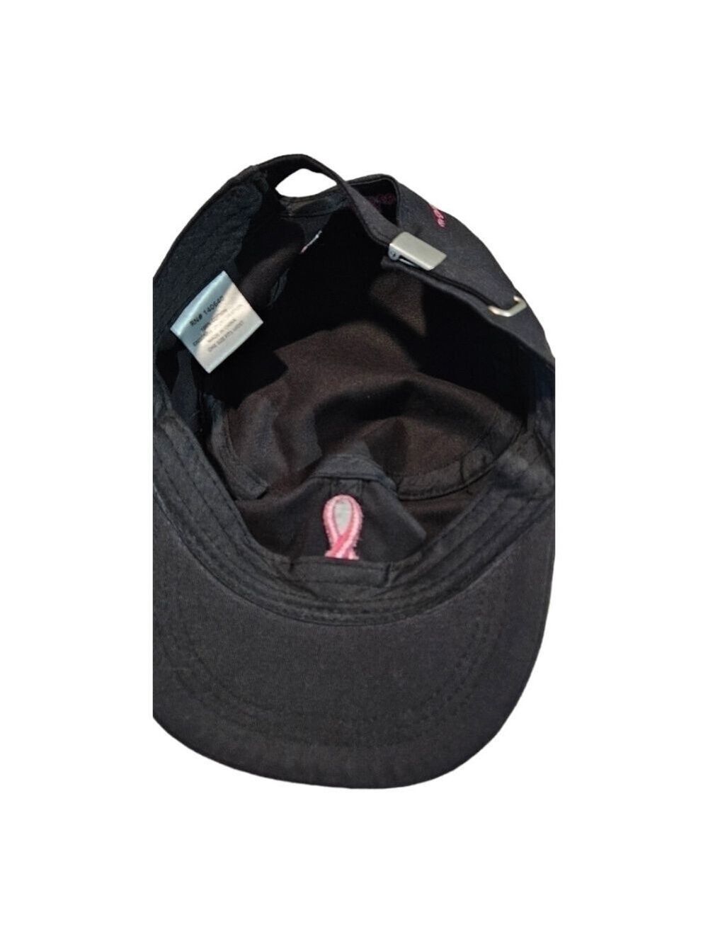 Ladies Support the Cure Black and Pink Hat - Picture 11 of 15